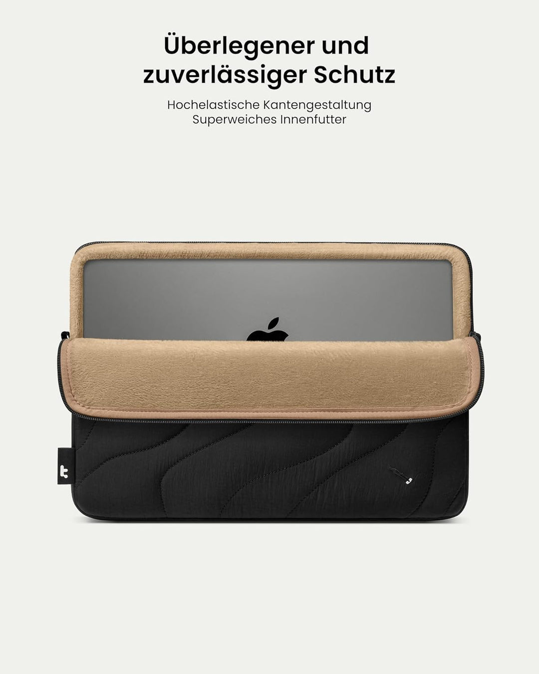 tomtoc Gesteppte Laptop Tasche Hülle für Neu 15 Zoll MacBook Air &amp; Gesteppte Kabeltasche Elektronik