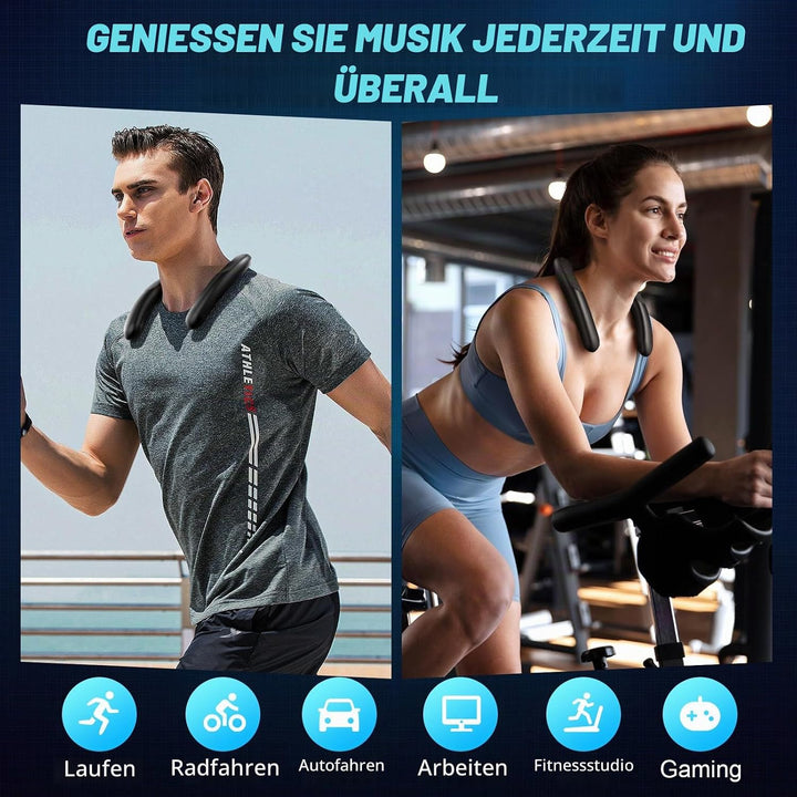 Smalody Wireless Nackenlautsprecher,Bluetooth Lautsprecher Tragbarer,Verfügt über eine Freisprechfun
