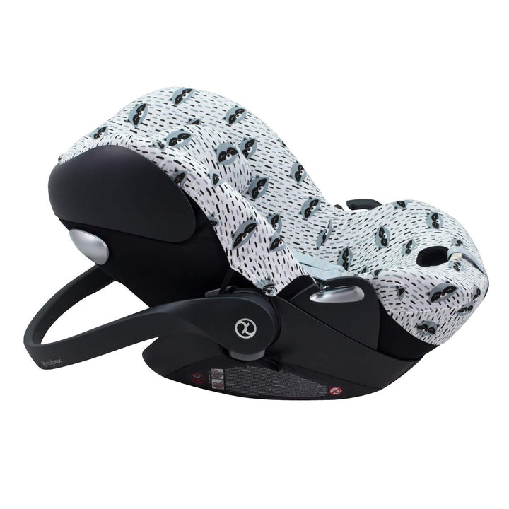 JYOKO Kids SitzBezug kompatibel mit Cybex Aton Cloud-Q-M-2-4-5 (Cloud Q-M, Raccoon) Cloud Q-M Raccoo