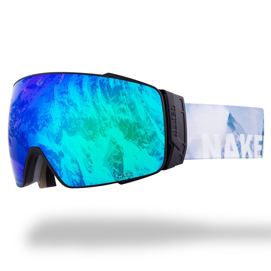 NAKED Optics® Skibrille Snowboard Brille für Damen und Herren - Verspiegelt mit Magnet-Wechselsystem