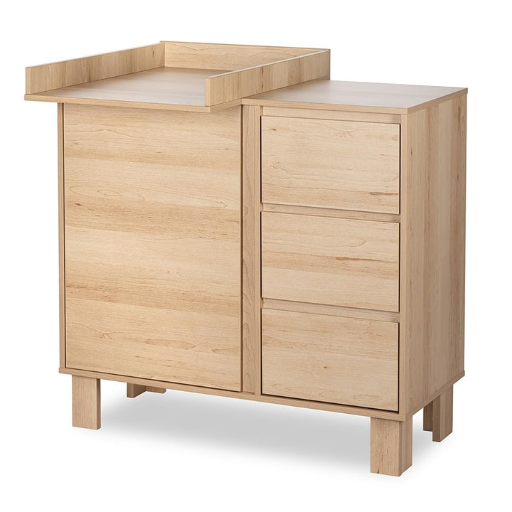 Wickelaufsatz für Kommode weiss – Holz Wickelbrett für Baby, stabil & sicher, passend für Wickelunte