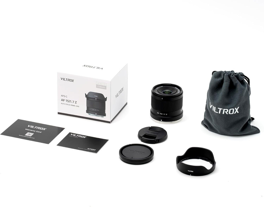 VILTROX 15mm F1.7 Z, AF 15mm f1.7 Z Mount Objektiv für Nikon, APS-C Autofokus Prime Objektiv mit gro