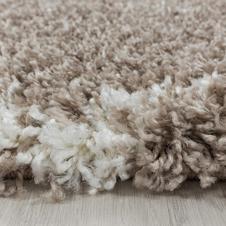 Hochflor Rund Wohnzimmer Teppich Modern Deko Geometrisch Design Teppich Rund Flauschiger & Weicher L