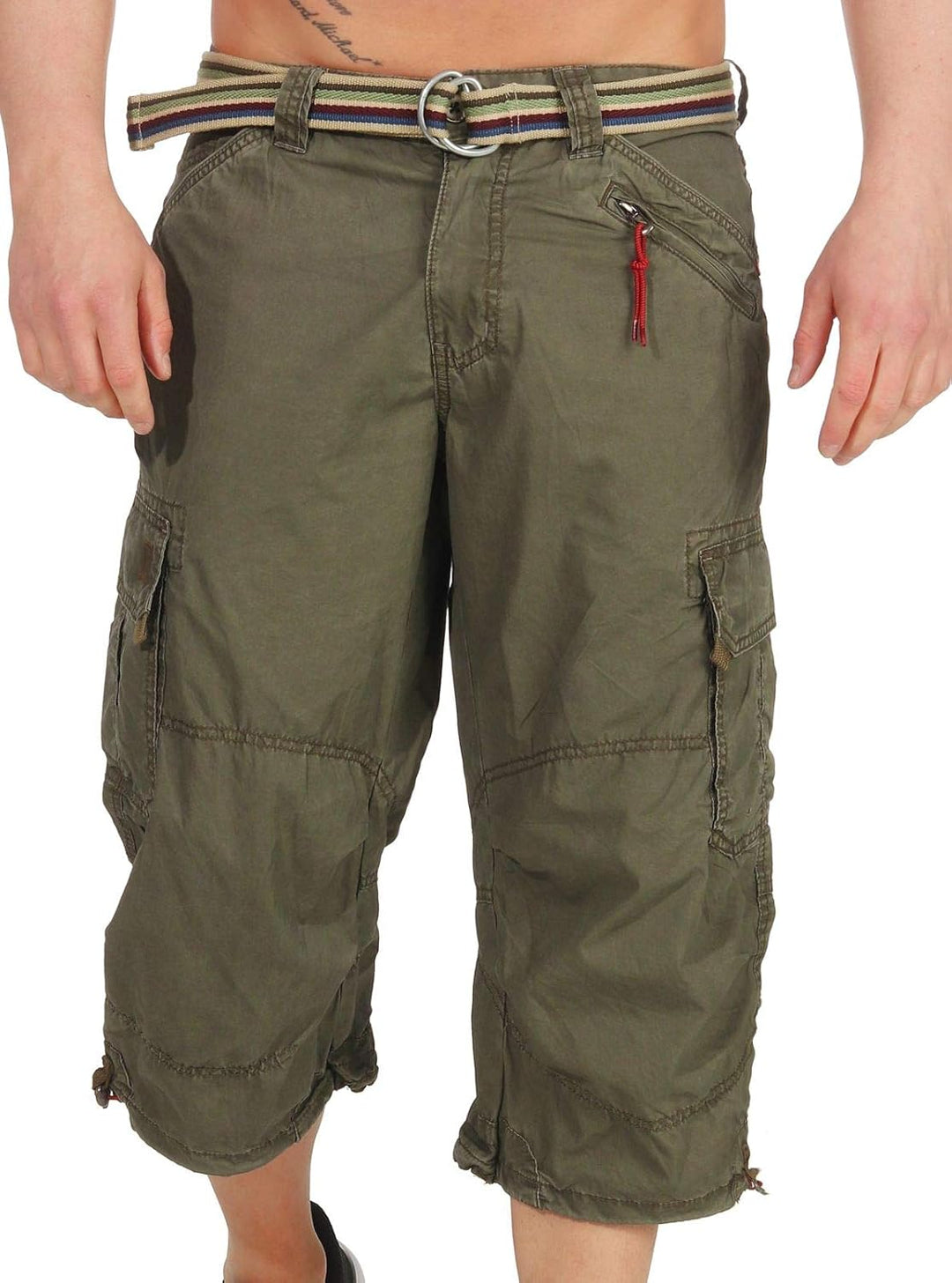 Timezone Herren Shorts 30W Grün (Washed Oliv 4064), 30W Grün (Washed Oliv 4064)