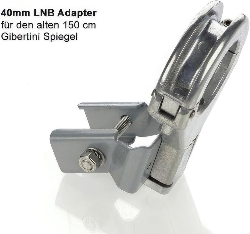 Gibertini KV150 Sat LNB-Halter passend für Spiegel OS150 (Alte Version)