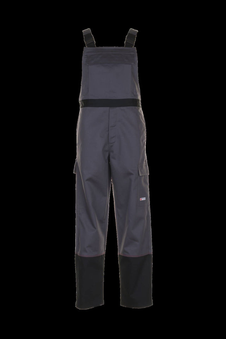 Planam Herren Weld Shield Latzhose grau schwarz Modell 5530 Grösse 42 grau/schwarz 42, grau/schwarz