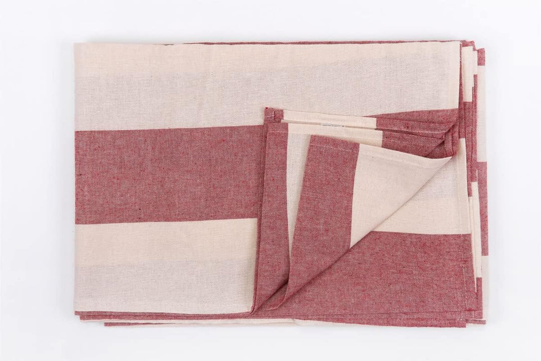 HomeLife Sofabezug für 3-Sitzer, Baumwolle mit Bindebändern, Überwurf für 3-Sitzer, mit Armlehnen, g