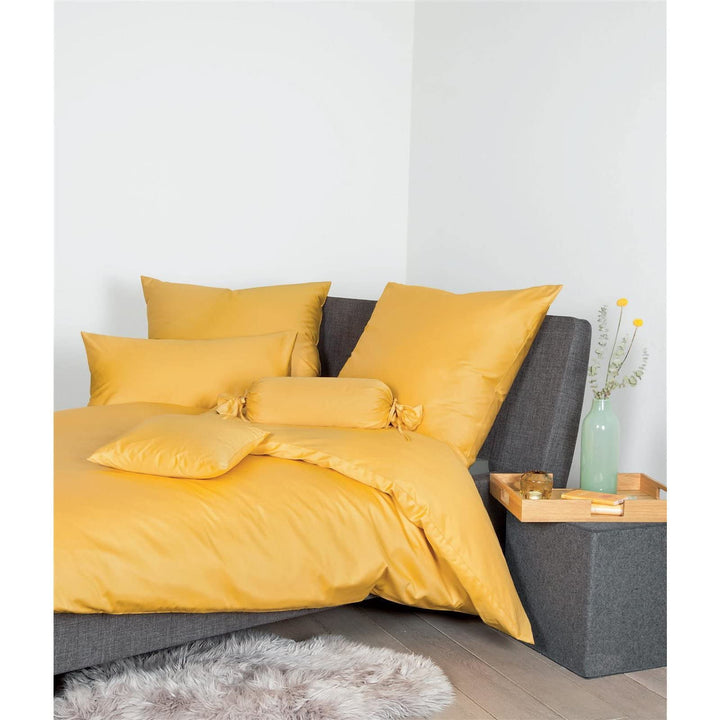 Janine Mako Satin Bettwäsche Uni Colors 240 x 220 cm Bernstein 240 cm x 220 cm Bernstein, 240 cm x 2