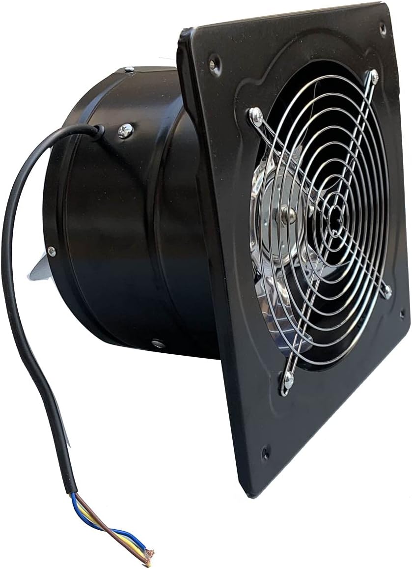 ECUTEE Abluftventilator 200mm Lüfter 80W 8" Axiallüfter 1250 m³/h Axialventilator Küchen Industriell