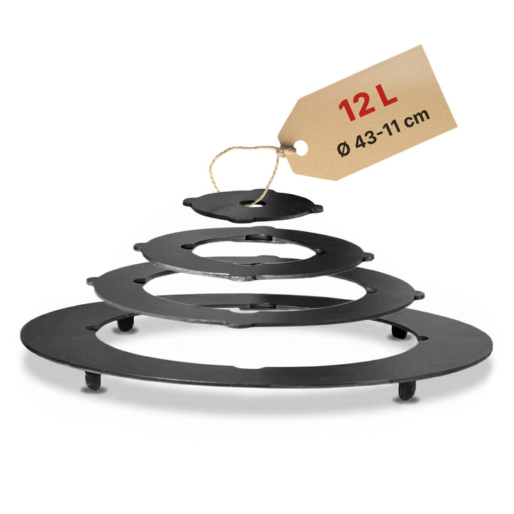 4BIG.fun Adapter - Ringe für Eintopfofen 38-42 cm Utschak Herdplatte für Feuerkessel Anpassungsplatt