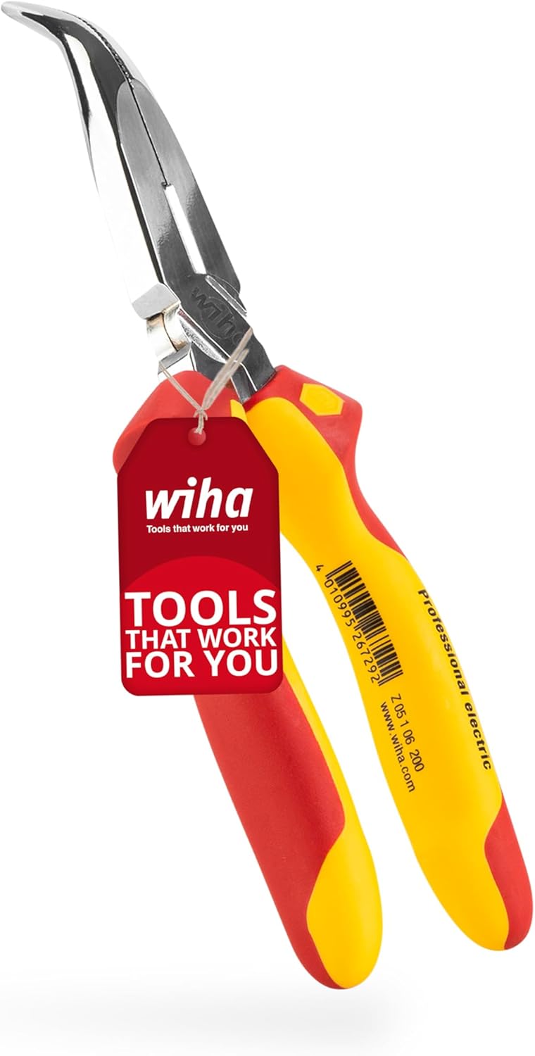 Wiha Flachrundzange Professional electric mit Schneide gebogene Form, ca. 40° Zuführen leicht gemach