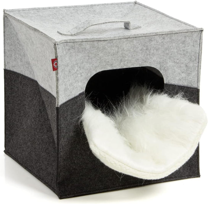 CanadianCat Company | Katzenhöhle Katzenbox aus Filz, passend für IKEA Regal Kallax und Expedit, Kat