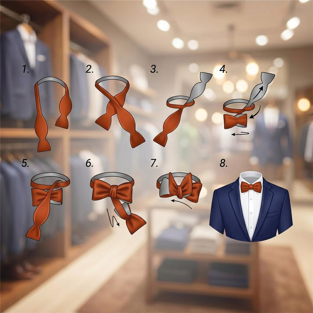 TigerTie Herren Selbstbinder Satin Fliege + Aufbewahrungsbox Orange Leuchtorange, Orange Leuchtorang