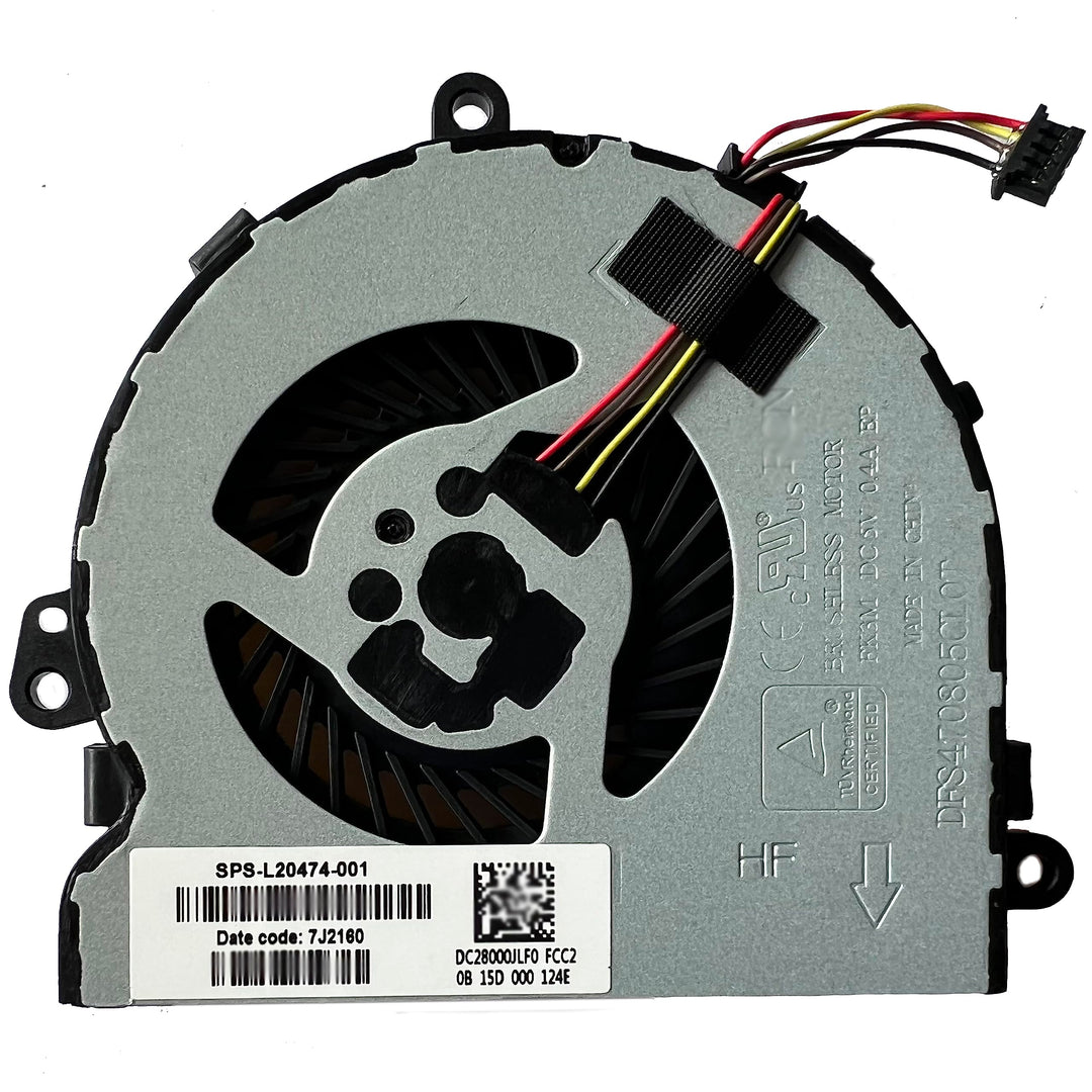 hk-part Lüfter für HP 250 G7 255 G7 256 G7 CPU Lüfter SPS L20474-001