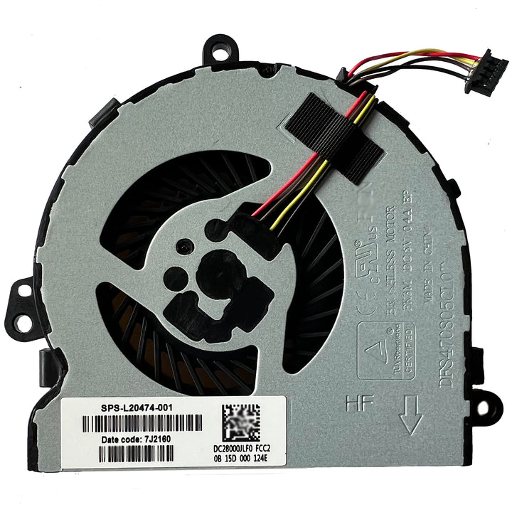 hk-part Lüfter für HP 250 G7 255 G7 256 G7 CPU Lüfter SPS L20474-001