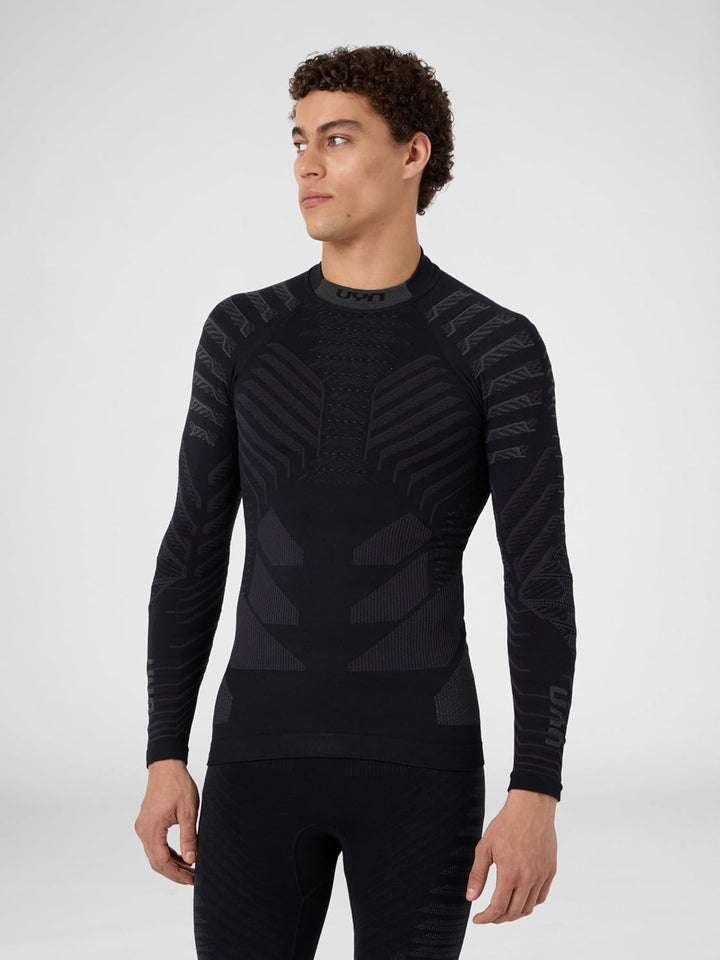 UYN Herren Resilyon Langarmshirt (1er Pack), Black/Anthracite