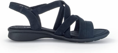 Gabor Damen Comfort Basic Riemchensandalen 37.5 EU Blau Blue, 37.5 EU Blau Blue