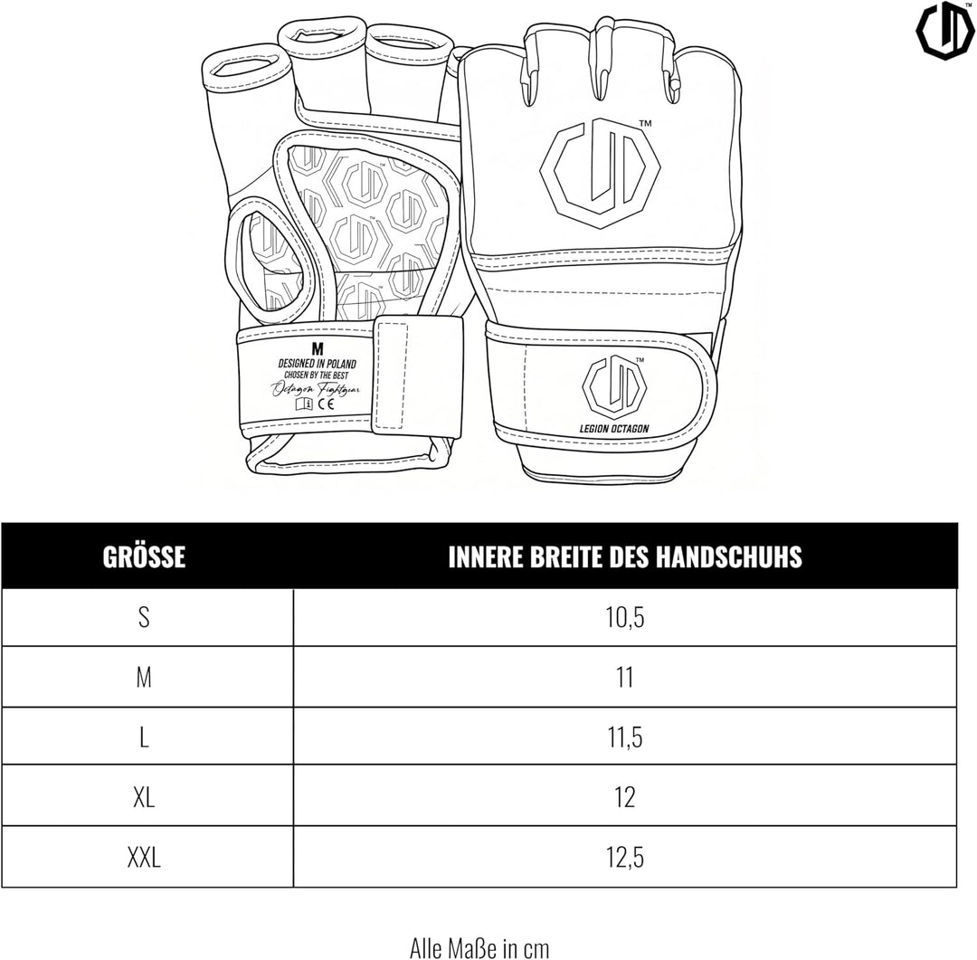 MMA Handschuhe - Kampfsport Training Grappling - Kunstleder - Knöchel- und Gelenkschutz Blau S, Blau
