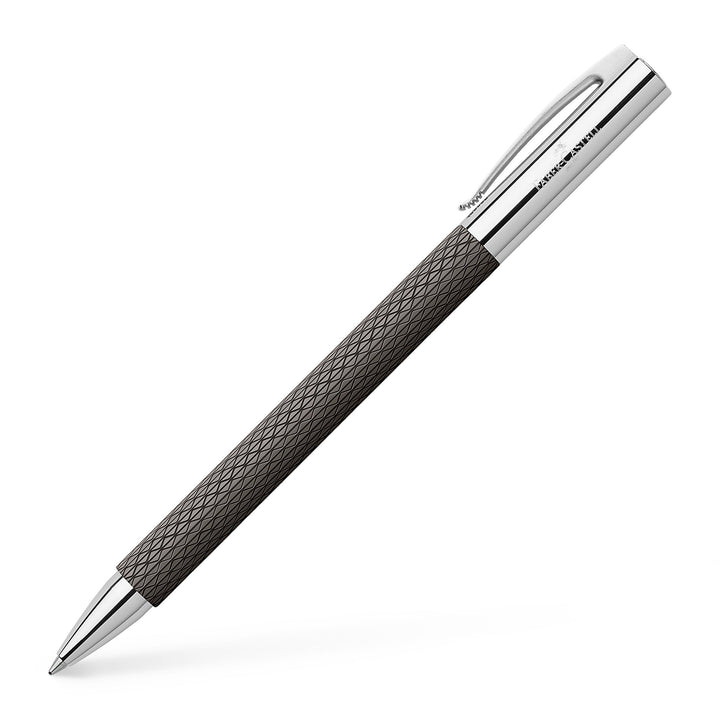 Faber-Castell 147055 - Dreh-Kugelschreiber Ambition OpArt, Schreibstärke B, black sand Black Sand Ku