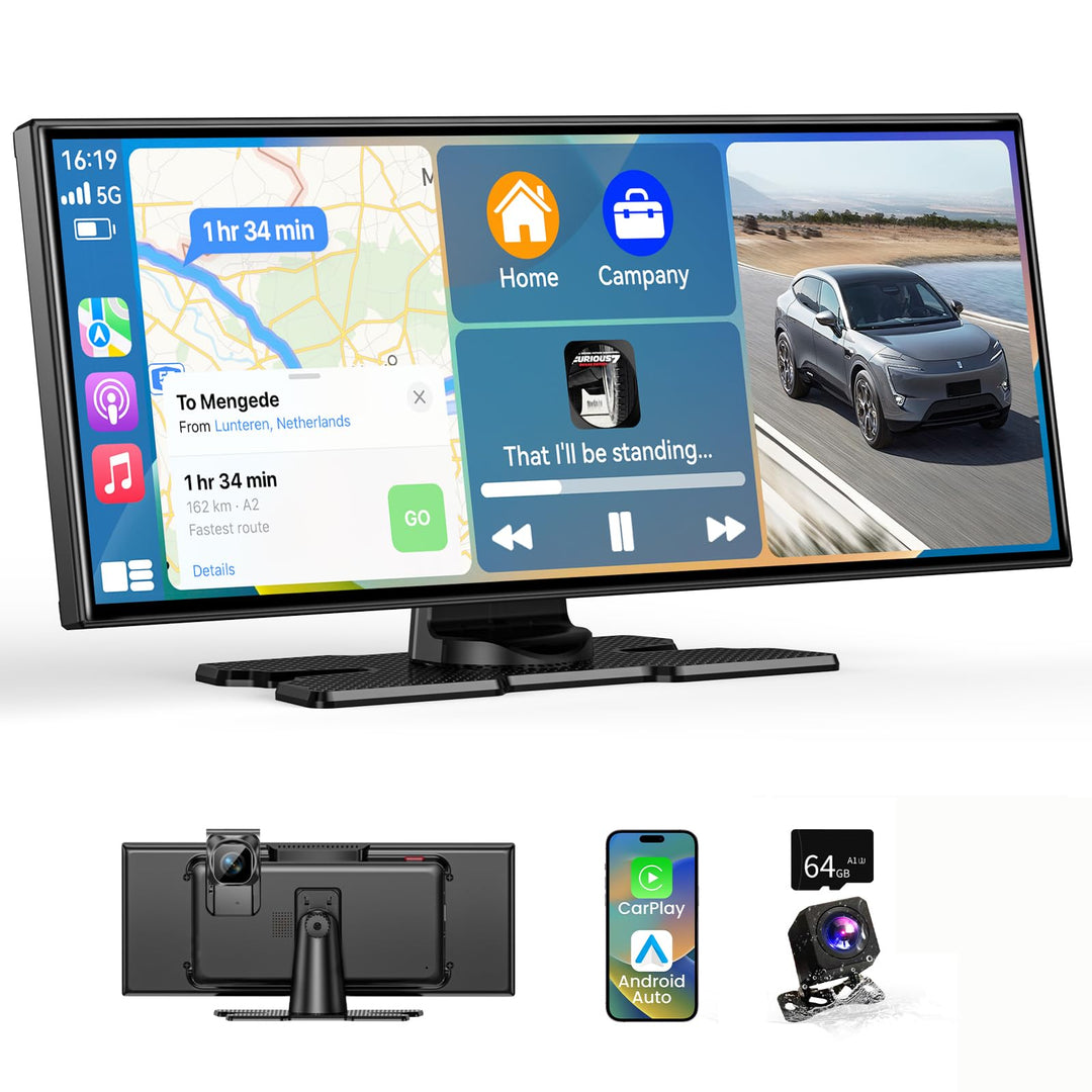 11.5 Zoll CarPlay Display für Apple CarPlay & Android Auto,Car Play IPS Touch Screen Kabelloses Carp