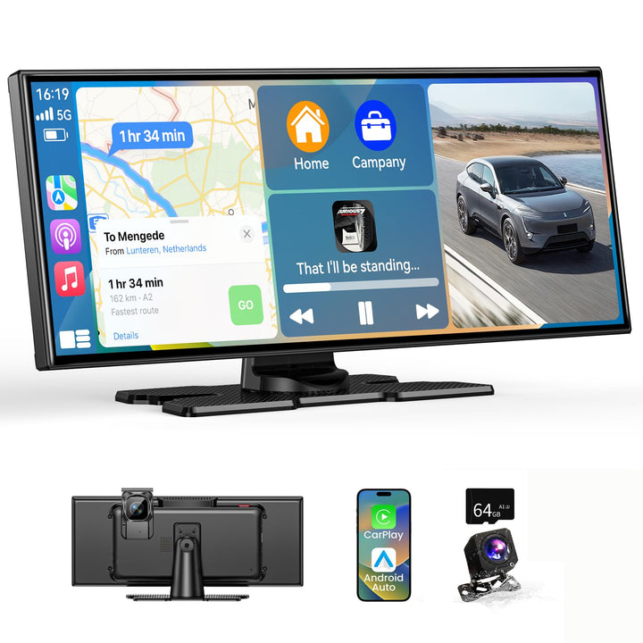 11.5 Zoll CarPlay Display für Apple CarPlay & Android Auto,Car Play IPS Touch Screen Kabelloses Carp