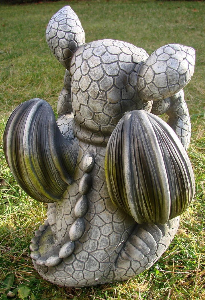 Kremers Schatzkiste Drachenkind streckt Zunge Raus Drache Gargoyle Figur