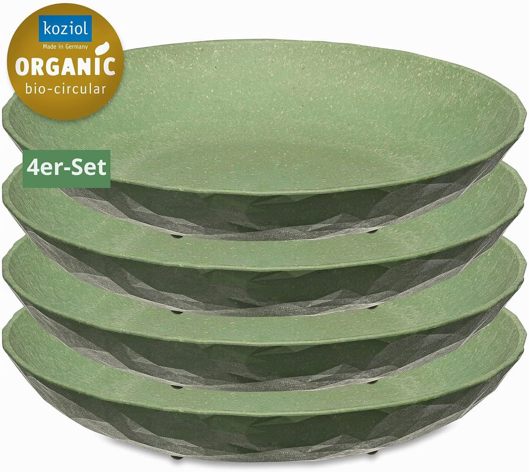 Koziol Suppenteller, 220 mm, 220 mm, 4 Stück 220mm Nature Leaf Green, 220mm Nature Leaf Green