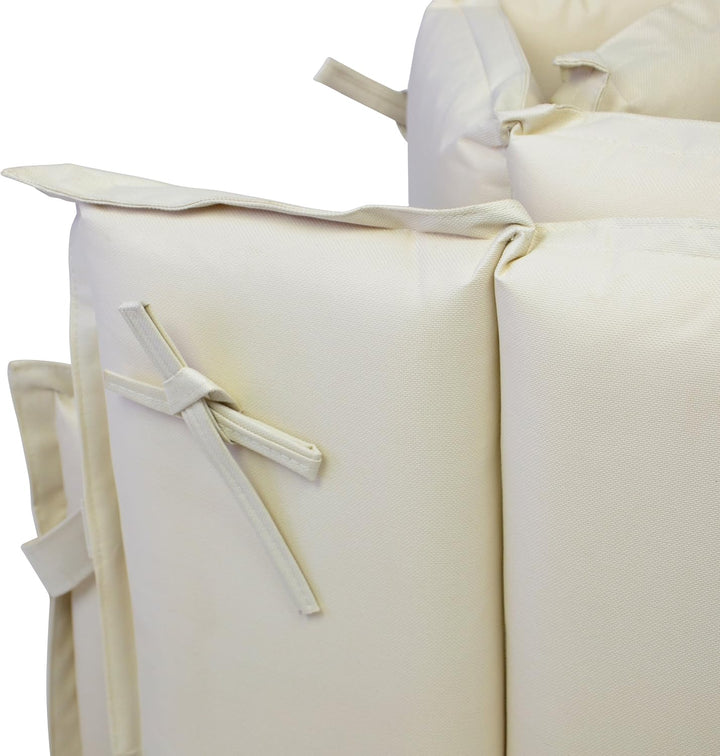 Nexos Divero Liegenauflage – 2er Set Auflage Polster für Sonnenliege Gartenliege Holzliege Saunalieg