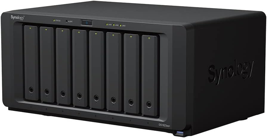 Synology DS1823xs+ 8-Bay Diskstation NAS (AMD Ryzen V1780B 4-core 3.35 (Basis) / 3.6 (Turbo) GHz 8GB