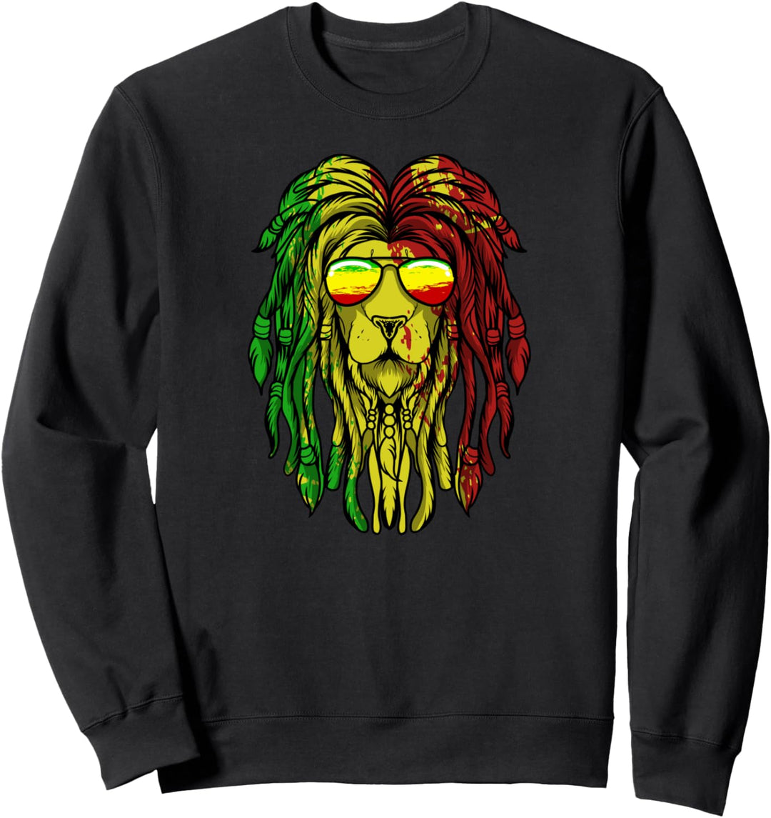 Dreadlocks Rasta Haare Dreads - Rastafari Löwe Sweatshirt