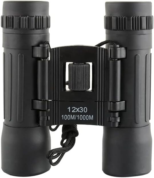 FLYAMAPIRIT Mini Fernglas Teleskop Faltbares 12X30 HD Fernglas mit Tragegurt und Tragetasche für Vog