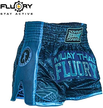 FLUORY Muay Thai Fight Shorts, MMA Shorts Bekleidung Training Käfig Kampf Grappling Martial Arts Kic