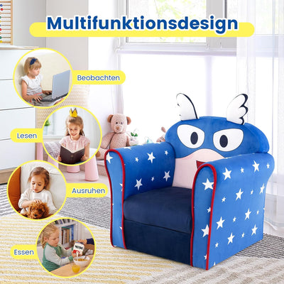 COSTWAY Kindersessel Kindersofa Kindercouch Babysessel für Mädchen und Jungen Kindermöbel Kinder Ses