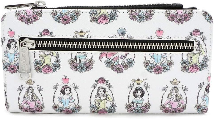 Loungefly x Disney Princess Portraits Allover-Print Wallet Mehrfarbig, Weiss Einheitsgrösse, Mehrfar