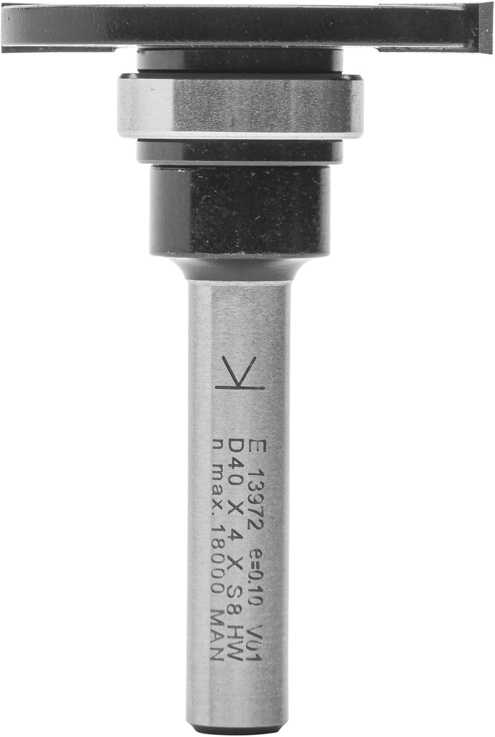 ENT 13972 Scheibennutfräser HW, Schaft (S) 8 mm, Durchmesser (D) 40 mm, NL 4 mm, ØKL 19 mm, T 10,5 m