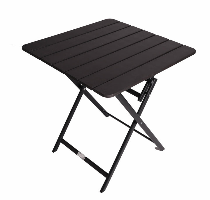 Generisch Aluminium Klapptisch Balkontisch 70x70x74 cm Gartentisch klappbar, platzsparend Beistellti