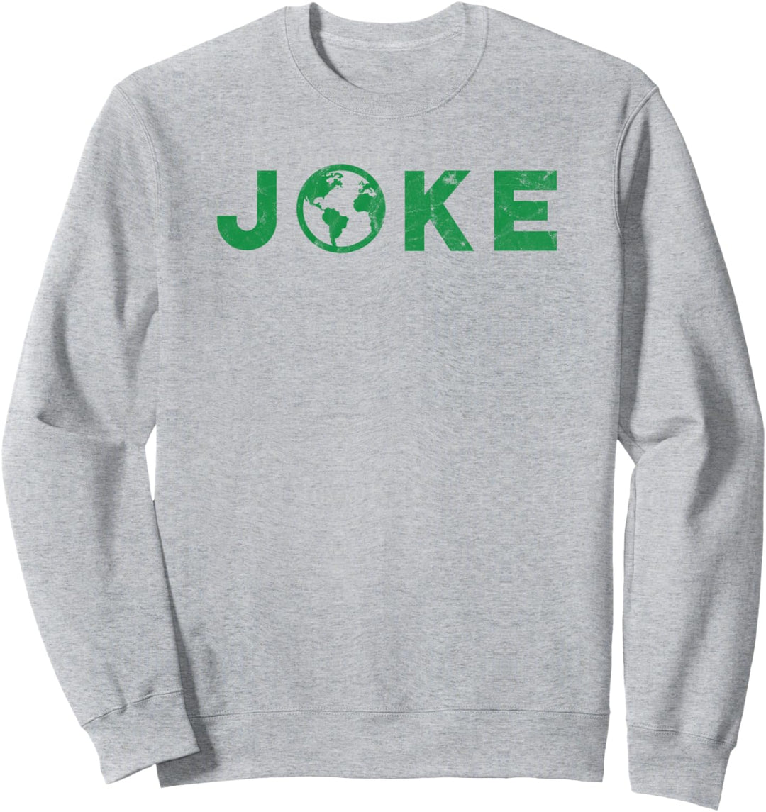Flacher Erden-WitzFunny Retro-Wissenschaftsverschwörung Sweatshirt
