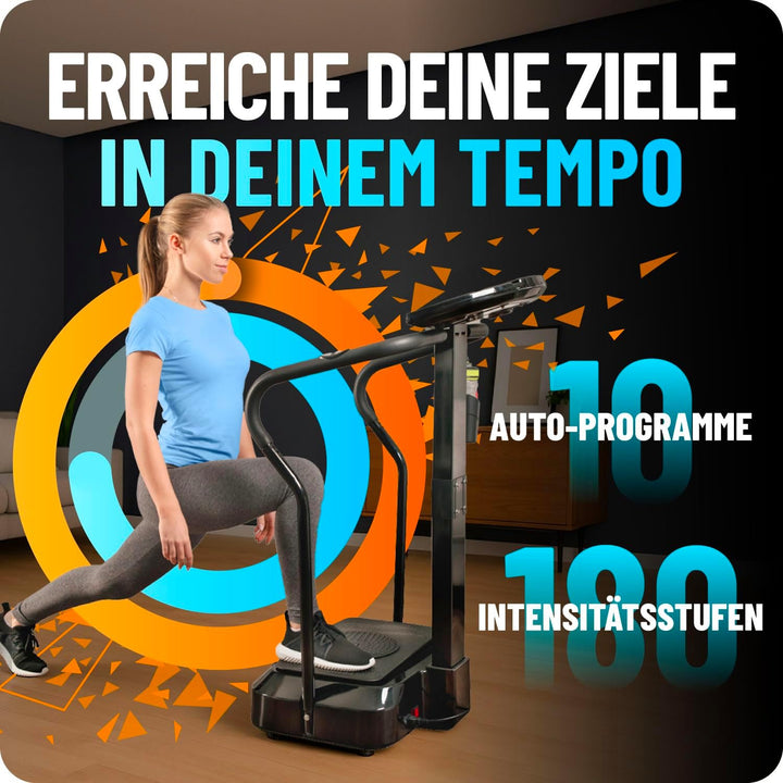 Bluefin Fitness Vibrationsplatte Pro Modell | Verbessertes Design mit Leisen Motoren und Eingebauten