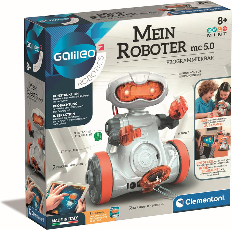 Galileo Robotics – Mein Roboter MC 5.0, Robotik für kleine Ingenieure, High-Tech Spielzeug, ideal al