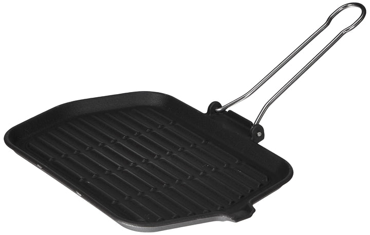 Ilsa Dietella Grillpfanne, aus Gusseisen, Aluminium, Anthrazit, 30 x 21 cm