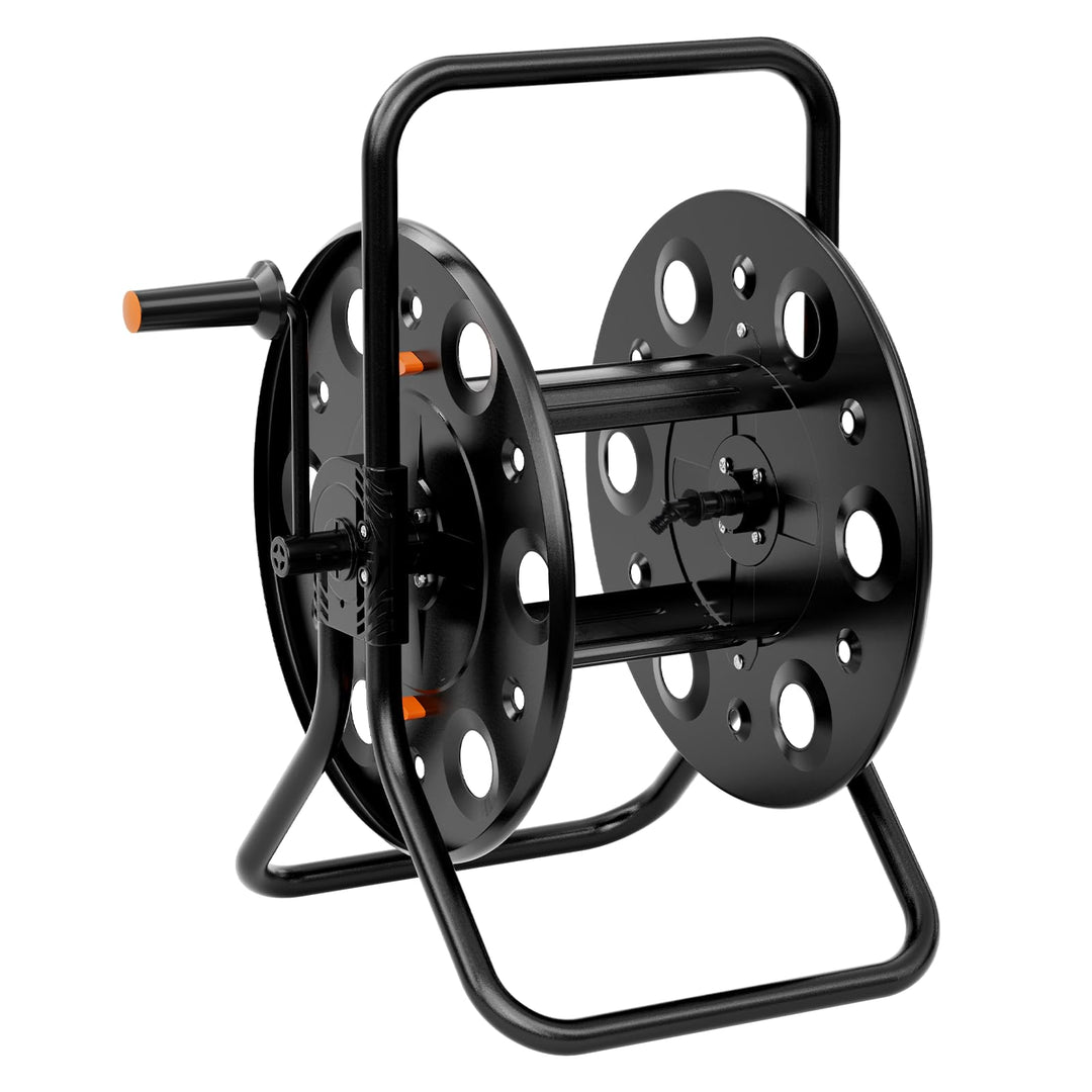 SPECILITE Schlauchtrommel Wasser Robust, Tragbarer Schlauchaufroller Metall für 23-79m Gartenschlauc