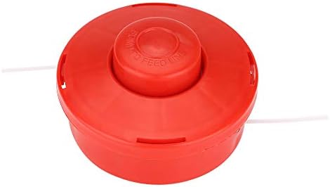 Zerodis Universal Rasentrimmerkopf, 3-Stück Set, Rot, Kunststoff, 10.5cm Durchmesser, Ersatzteil für