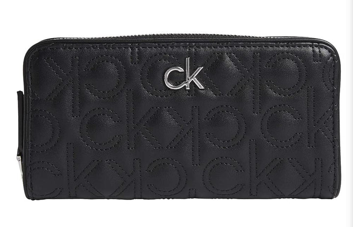 Calvin Klein RE-LOCK Z/A WALLET LG QUILT, schwarz(black), Gr. ONE SIZE