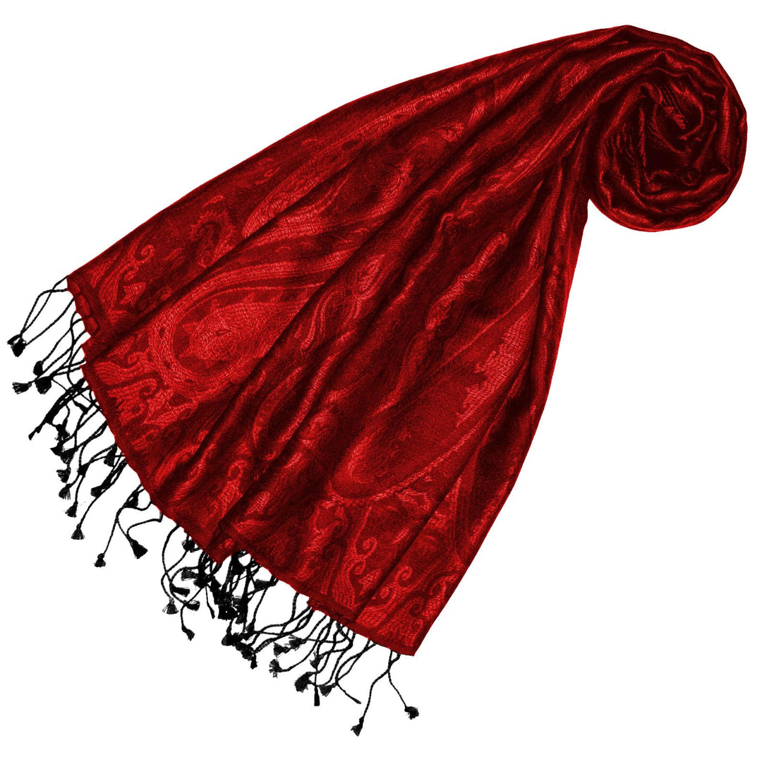 Lorenzo Cana Pashmina Damen - Schal Schaltuch jacquard gewebt 100% Seide Paisley Muster Seidenschal