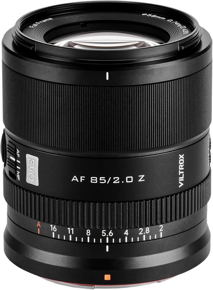 VILTROX 85mm F2.0 Z,AF 85mm f2.0 Z Mount EVO Objektiv für Nikon,Autofokus Vollformat Objektiv für Ni