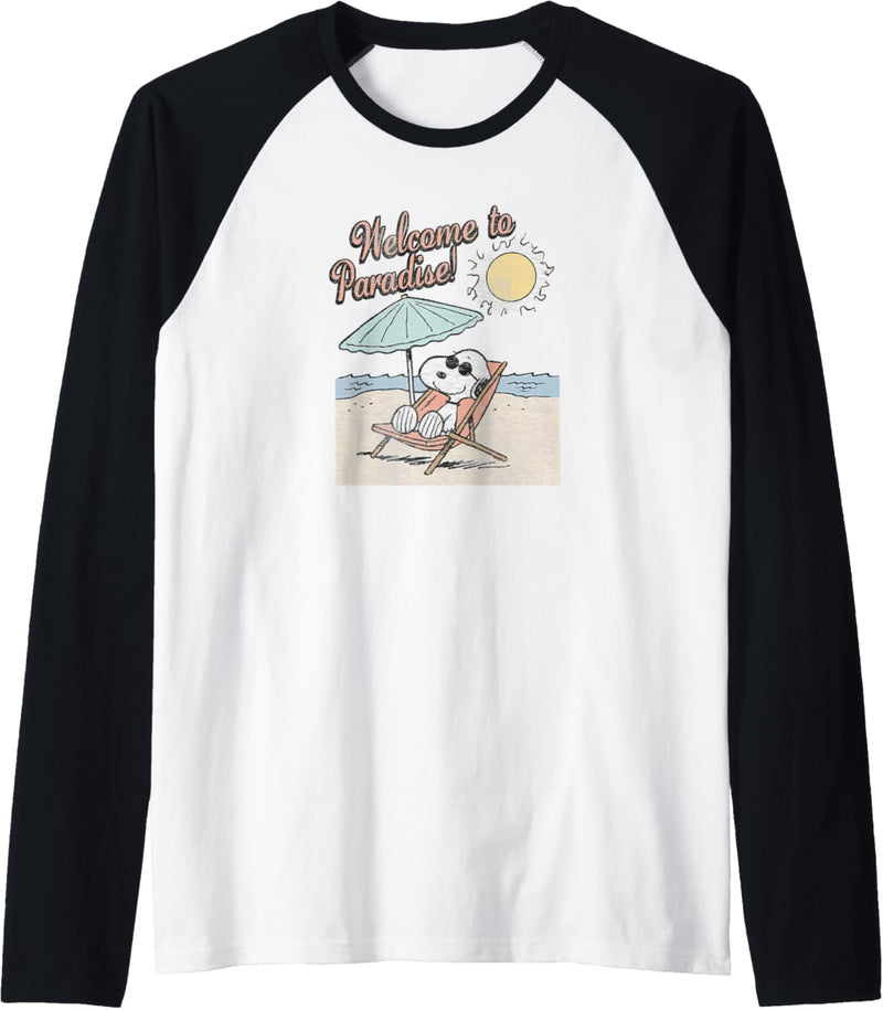 Peanuts Snoopy Willkommen im Paradies Raglan