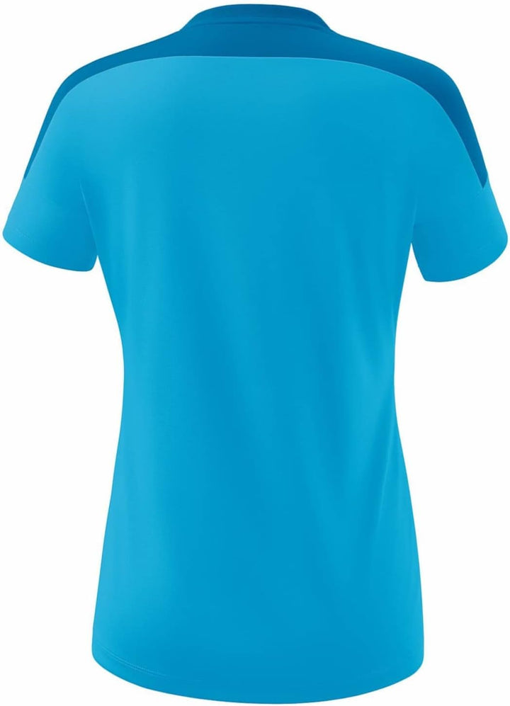 Erima Damen "CHANGE by erima" funktionelles T-Shirt 42 Curacao/Mykonos/Weiss, 42 Curacao/Mykonos/Wei