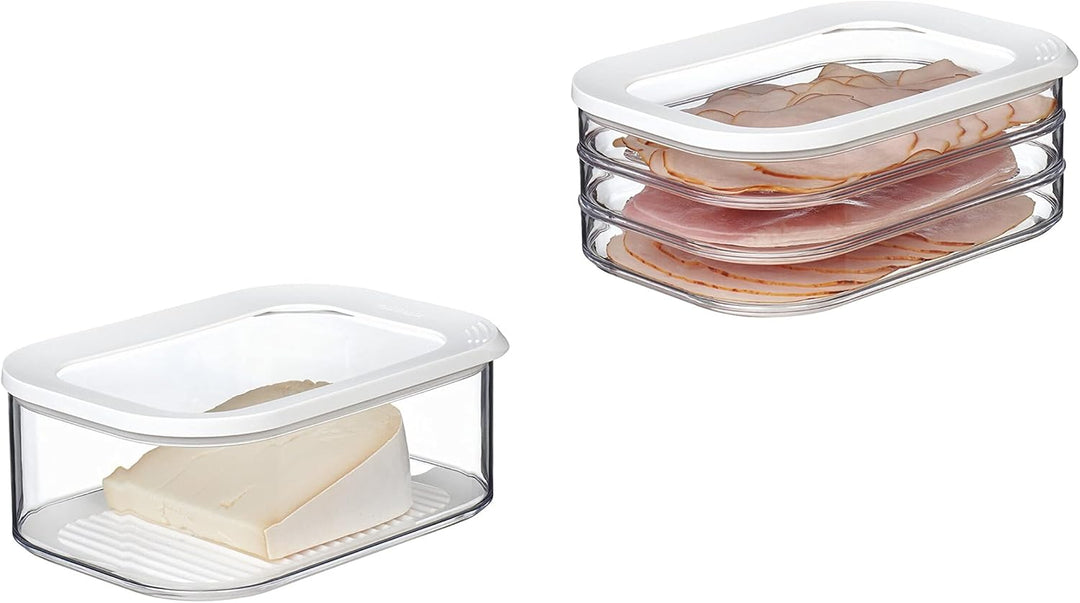 Mepal 2-TLG. Frischhaltedosen Starter-Set Meat and Cheese Modula Vorratsdose - ideal für die Aufbewa