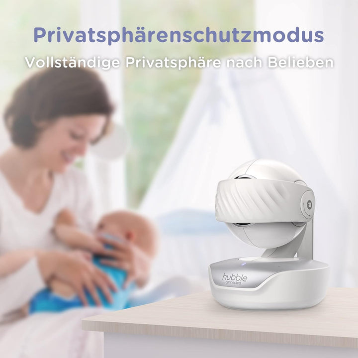 Hubble Connected Nursery Pal Premium Baby Monitor with Camera, 5 Inch Touch Screen, Privacy Mode, In