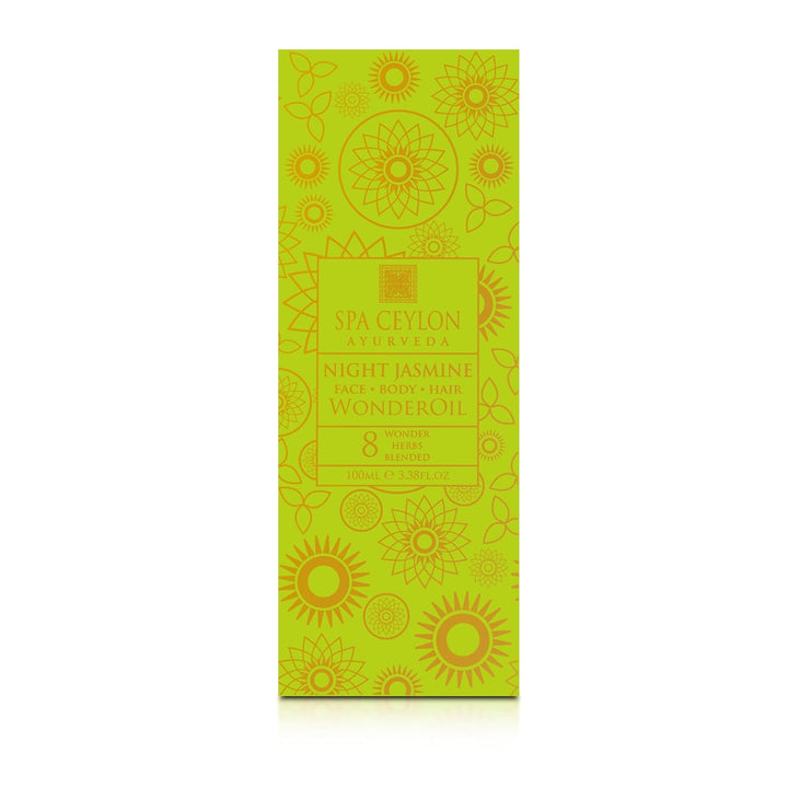 SPA CEYLON Night Jasmine Wonder Oil, 100 ml – ayurvedisches Pflegeöl mit Jasmin, intensiv nährend &amp;